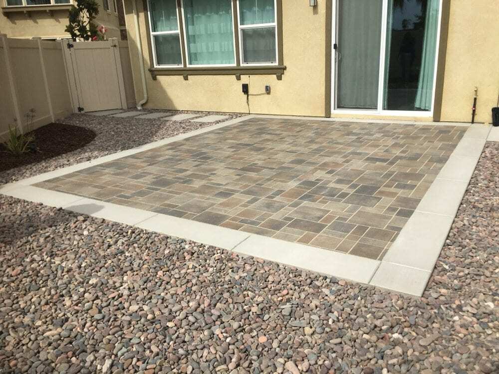 Custom Paved Patio, Pavers for patio, driveways walkways. Chino Hills