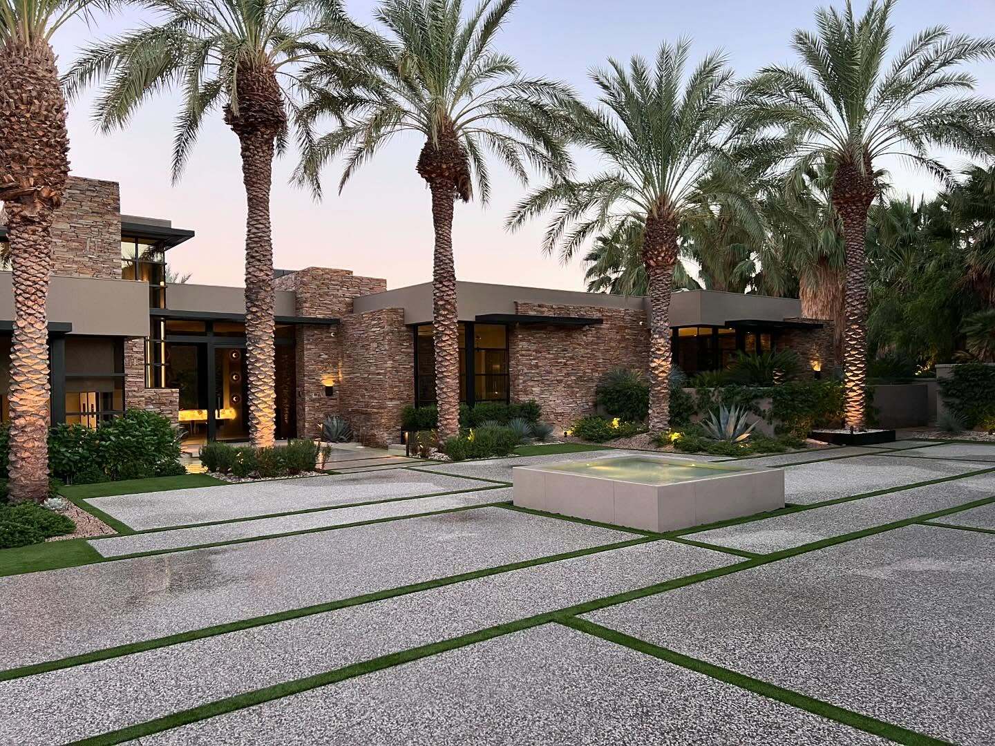Oak Hills artificial grass Front Yard & Driveway Strips in Coachella Valley, CA Concrete Services, Design & Installation Chino Hills